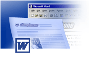 Word icon and screen shots